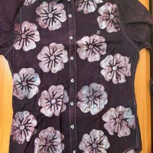 Home adire / batik round neck