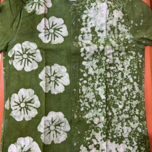 adire / batik round neck